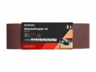 Bandschleiferpapier-Set, 6-teilig