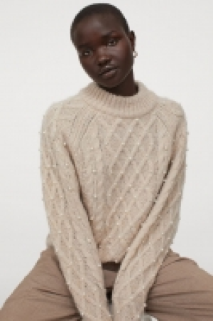 Zopfpullover mit Perlen CHF 27.95