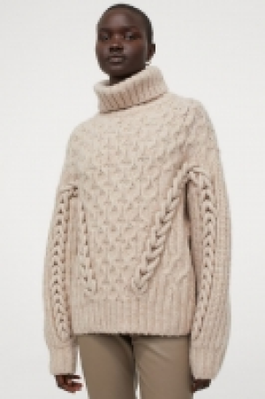 Rollkragenpulli mit Zopfmuster CHF 29.95