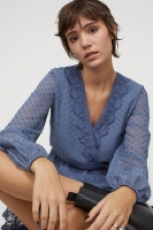 Plumetis-Kleid mit Spitze CHF 19.95