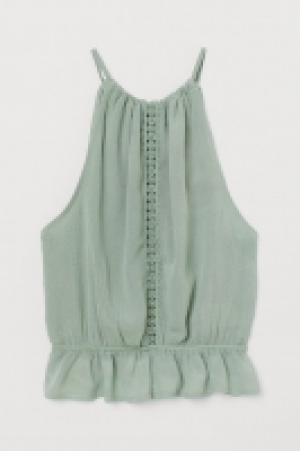 Gecrinkeltes Top mit Spitze CHF 10.45