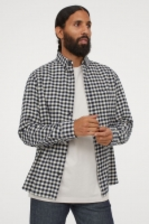 HM  Flanellhemd mit Gingham-Karo