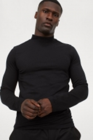 HM  Turtleneck-Shirt Muscle Fit