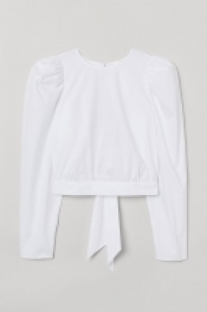Baumwollbluse mit Puffärmeln CHF 16.95