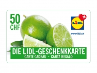 Lidl Geschenkkarte CHF 50.00