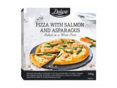 Pizza mit Lachs und Spargel CHF 3.99
