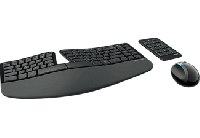 MediaMarkt Microsoft MICROSOFT Sculpt Ergonomic Desktop - Tastatur & Maus (Schwarz)
