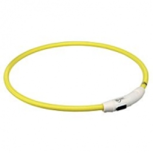 Qualipet  Safer Life Flash Leuchtring USB L-XL Gelb