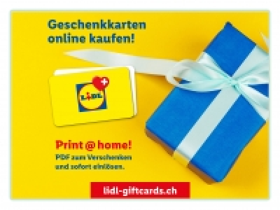 Lidl Geschenkkarten CHF 3.49