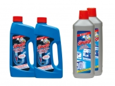 Lidl  Sipuro Abflussreiniger/ Flüssig Entkalker Duopack