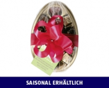 Aldi Suisse  LA CONDITORIA® SCHWEIZER SCHOKOLADEN HALB-EI MIT PRALINÉS