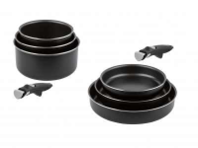 Lidl  Aluminium-Kasserollen-Set/Aluminium-Pfannen-Set, 4-teilig