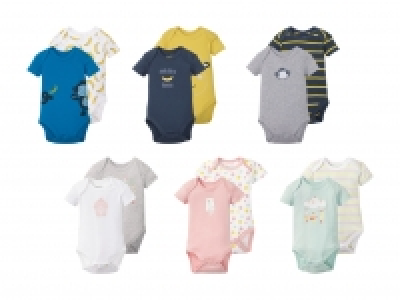 Lidl  Baby-Kurzarmbody, 2er