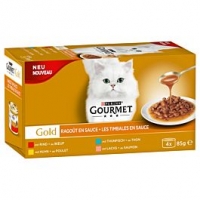 Qualipet  Gourmet Katzenfutter Gold Sauce Delight 4x85g