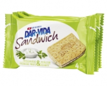 Aldi Suisse  DAR-VIDA SANDWICH FRISCHKÄSE & KRÄUTER