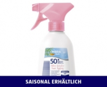 Aldi Suisse  OMBRA SUN SONNENSPRAY ULTRA SENSITIVE LSF 50+