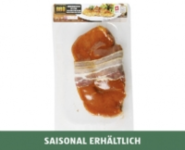 BBQ SCHWEINSHUFTSTEAK MIT SPECK