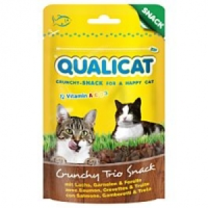 Qualipet  QUALICAT Crunchy Trio Snack Fisch 50g