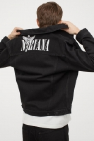 HM  Jeansjacke mit Druck