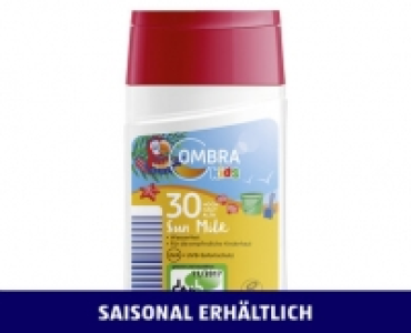 Aldi Suisse  OMBIA SUN KINDER-SONNENMILCH LSF 30