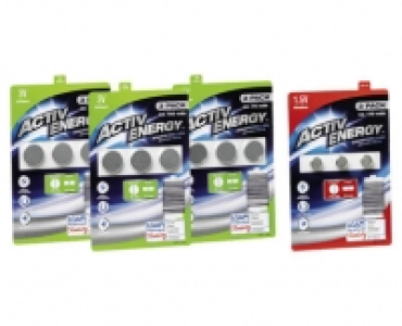 Aldi Suisse  ACTIV ENERGY® KNOPFZELLEN-BATTERIEN