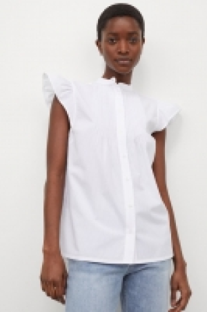 HM  Bluse mit Biesenfalten
