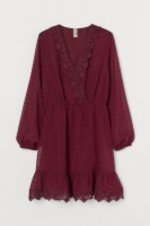 Plumetis-Kleid mit Spitze CHF 24.95