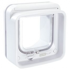 Qualipet  SureFlap Mikrochip Katzenklappe Connect weiss 14.2x12cm