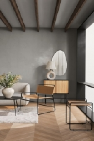 HM  Hocker aus Metall und Leder
