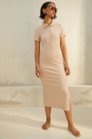 Geripptes Kleid mit Kragen CHF 27.95