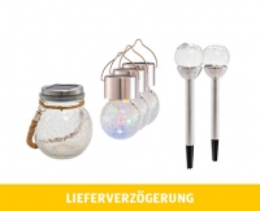 Aldi Suisse  BELAVI® LED-SOLARGARTENLEUCHTE CRACKLE-DESIGN