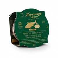 Qualipet  Harmony Cat Deluxe Cup Adult Thunfisch & Kürbis in Sauce Anti-Hairball