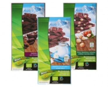 Aldi Suisse  NATURE ACTIVE BIO FAIRTRADE BIO-SCHOKOLADE