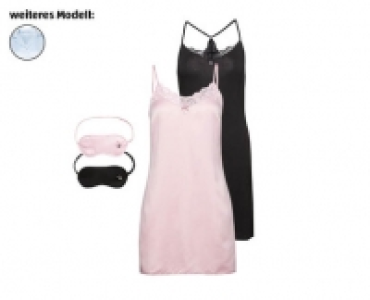 SYLVIE MEIS® DAMENNACHTHEMD MIT SCHLAFMASKE