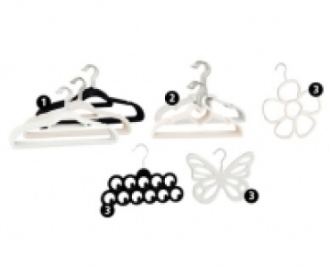 EASY HOME® BEFLOCKTE KLEIDERBÜGEL
