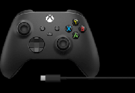 MediaMarkt Microsoft MICROSOFT Xbox - Wireless Controller + USB-C Kabel (Schwarz)