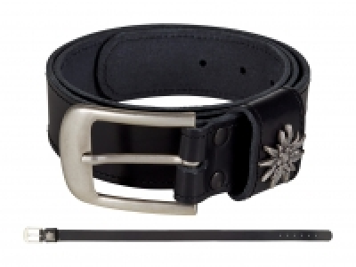 Leder-Edelweiss-Gurt