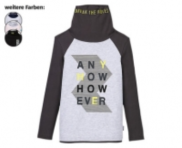 ALIVE® KINDERLANGARMSHIRT MIT GESICHTSMASKE