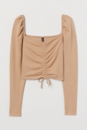 Geripptes Shirt mit Tunnelzug CHF 7.95