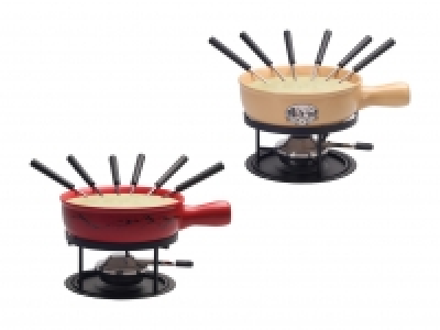 Käsefondue-Set Keramik, 9-teilig