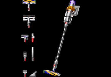 DYSON V15 Detect Absolute - Kabelloser Staubsauger (Nickel Satin Gelb/