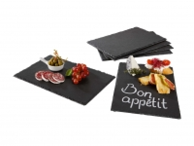 Lidl  Schiefer-Servierplatten-Set, 6er