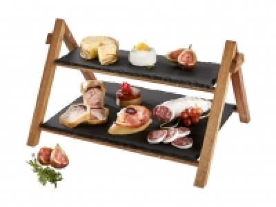 Lidl  Schiefer-Etagere, 3-teilig