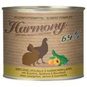 Harmony Dog Natural Geflügel & Kaninchen mit Zucchini, Aprikose & Borr