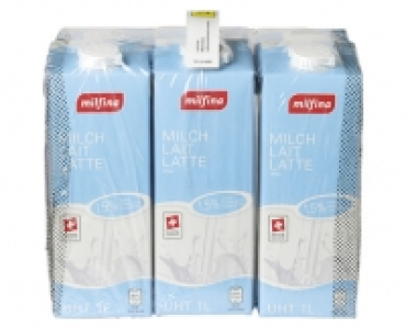 Aldi Suisse  MILFINA MILCH UHT 1,5 % FETT