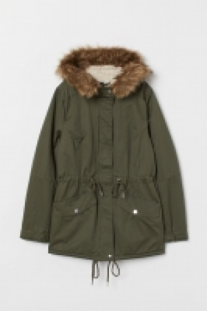 HM  Parka mit Teddyfutter