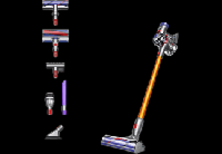 MediaMarkt Dyson DYSON V8 Absolute + - Kabelloser Staubsauger (Nickel/Gelb)