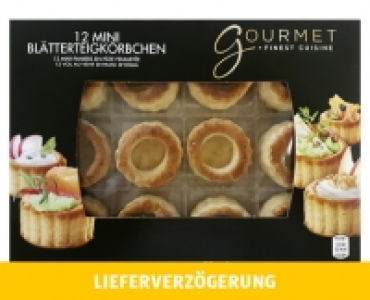 Aldi Suisse  GOURMET MINI BLÄTTERTEIGKÖRBCHEN