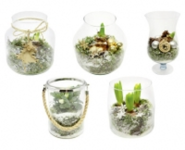 WEIHNACHTLICHES GLAS-ARRANGEMENT