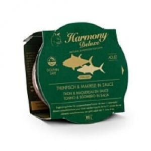 Harmony Cat Deluxe Cup Adult Thunfisch & Makrele in Sauce Sterilised